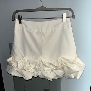 White short elegant skirt